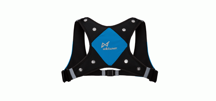 LED X running man vest design for night joggers