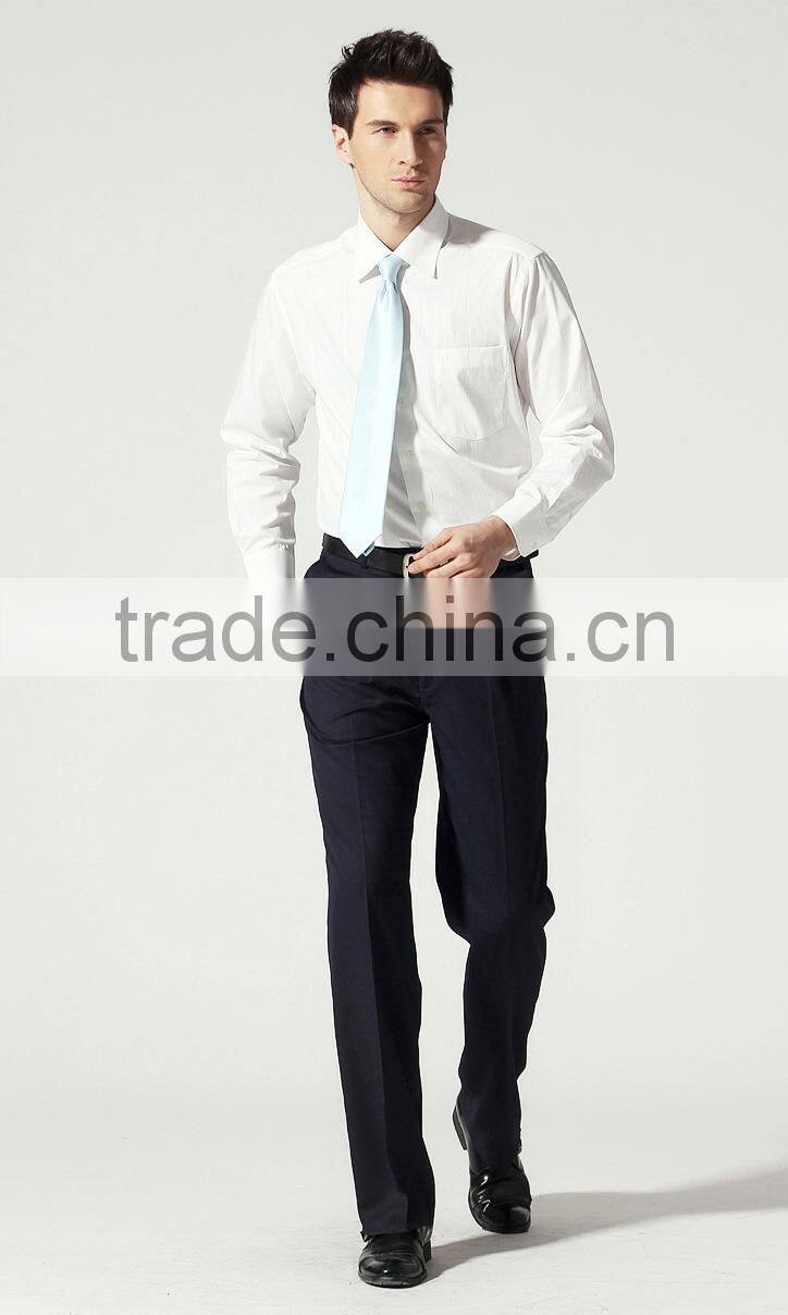 classic design mens dress shirt (White/Pink)