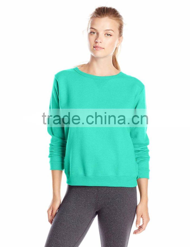 Custom Sports Plain Sweatshirts Cheap Fleece Sweater Girls Stylish Knitted Pullover Sweater