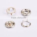 Metal Silver Ring Snap Button