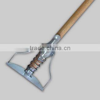 Iron Clip With Wood Handle Mop