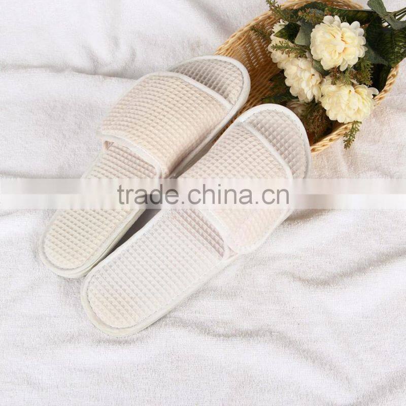 wholesale hotel waffle velcro slipper