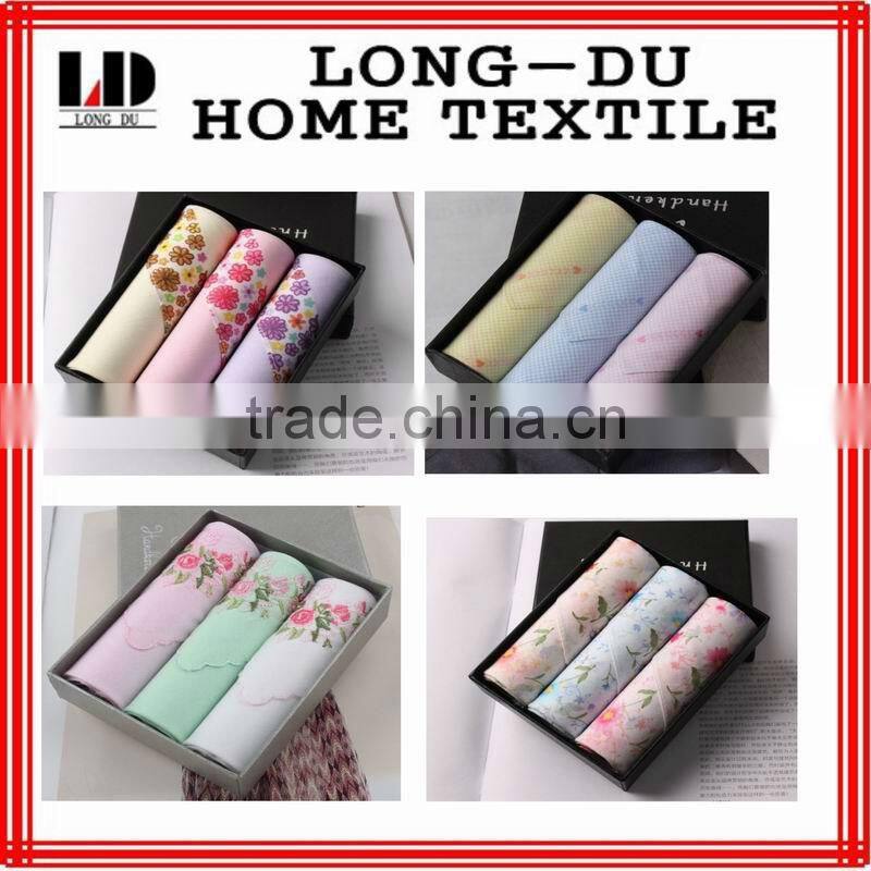 100% cotton lady handkerchief