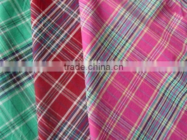 100 cotton yarn dyed fabric