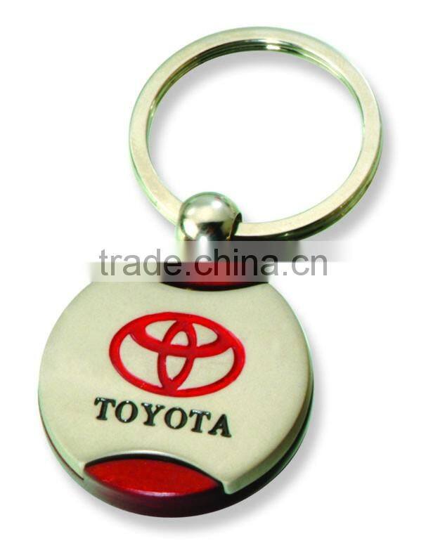 2016 Round Shaped Customized Metal Souvenir Keychain