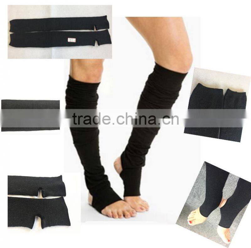 OEM Extra long Knee High Yoga Socks/Anti-slip Women Ballet Socks/Yoga Pilates Socks--AMY704