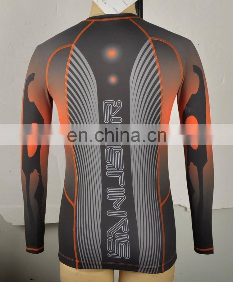 Custom digital sublimation printing bjj rashguard mma rashguard