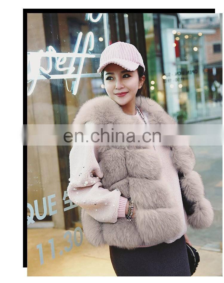 Factory Wholesale New Fashion Sleeveless Lady Winter Fur Vest Real Fox