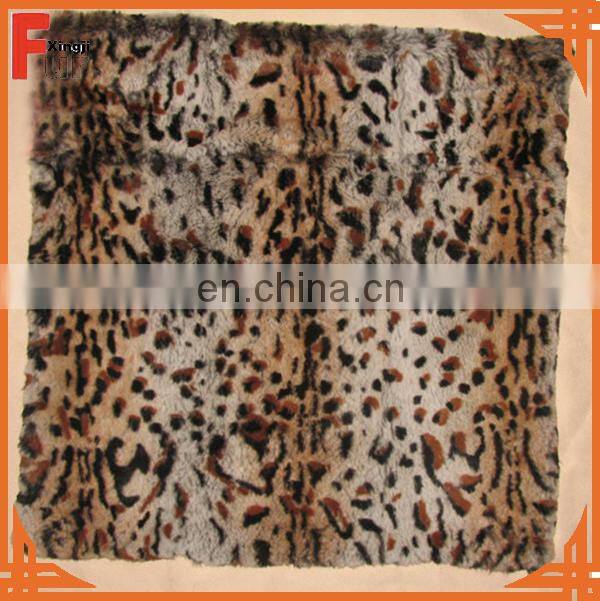 Top quality fur natural brown color hare rabbit fur pillow