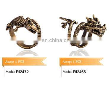 Gold Jewelry Mexican Designs Tie the Knot Ring for Men