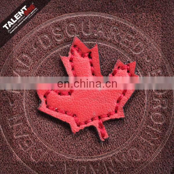 Free design fashion logo customized special leather badges patch for garment/jeans/bag/cap