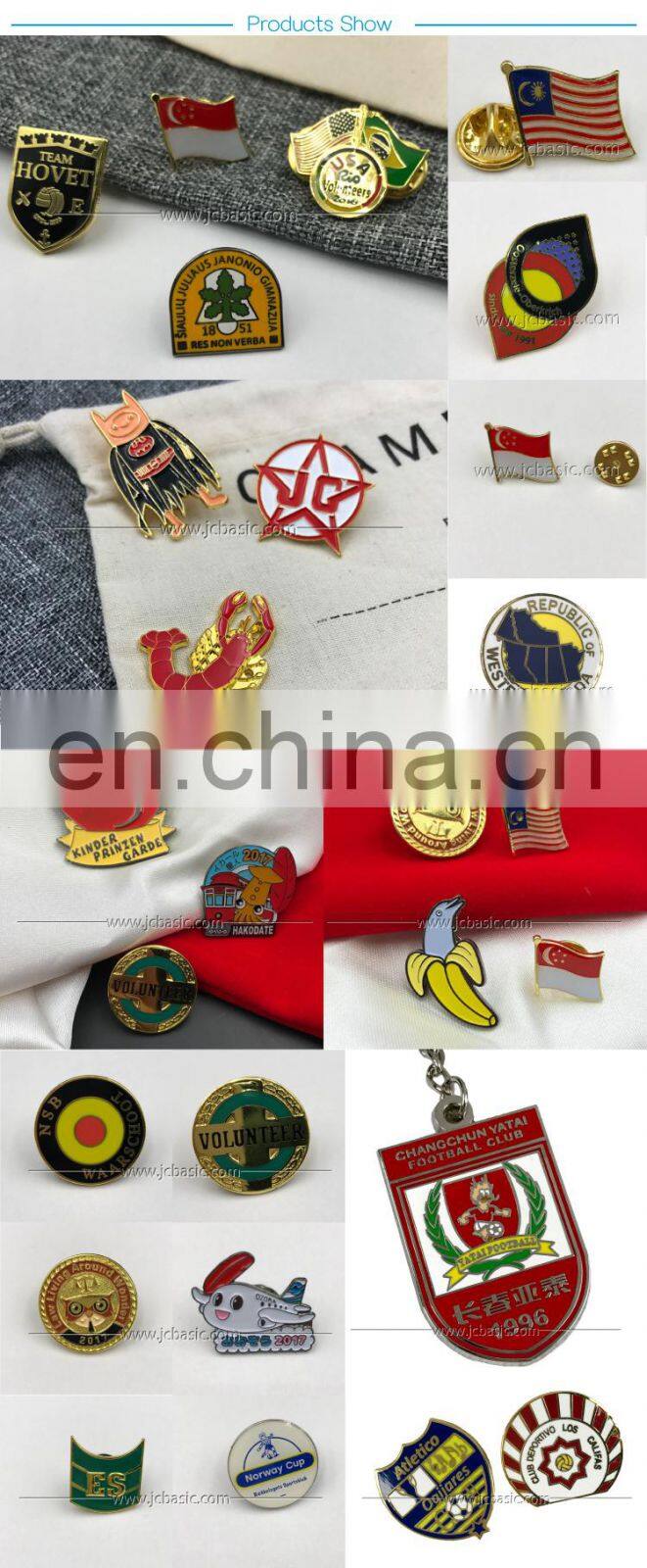 custom peach order enamel pin badges