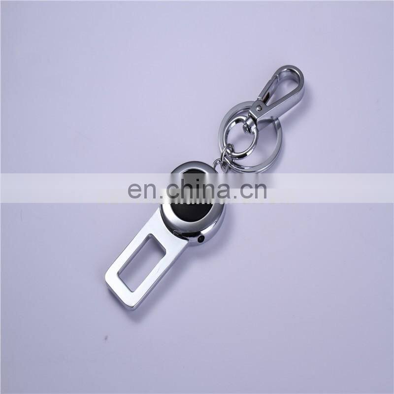 custom made braided leather LED light keychains,genuine leather car keychain
