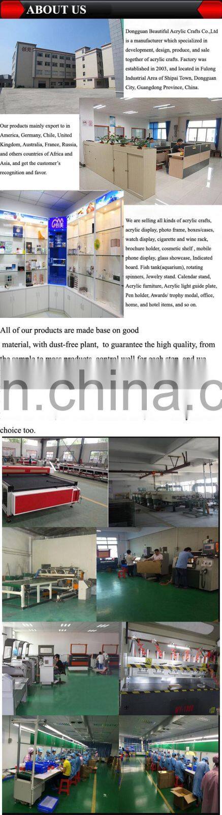 Hight quality handmade frost acrylic watch tray with insert C ring