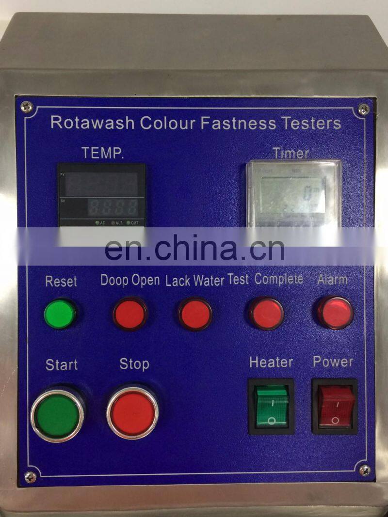 Rotawash color fastness machine Textile washing resistance color fastness testing machine