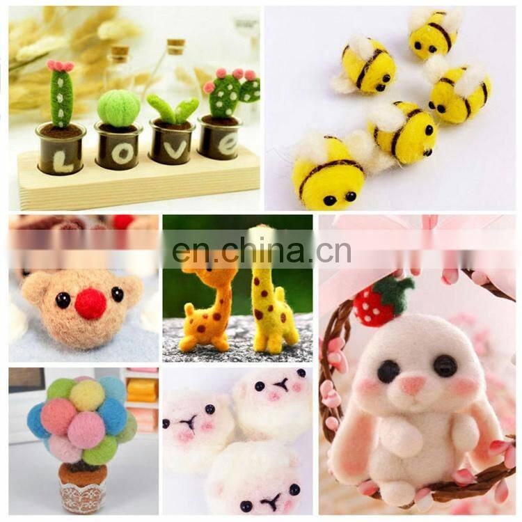 21um Needle Felting DIY Craft Materials White Merino Wool Roving Top