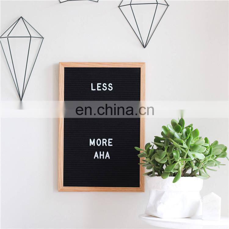 2018 New Arrival Hot Sell Felt Board Letters With Plastics Letters Felt Notice Board for Decoration