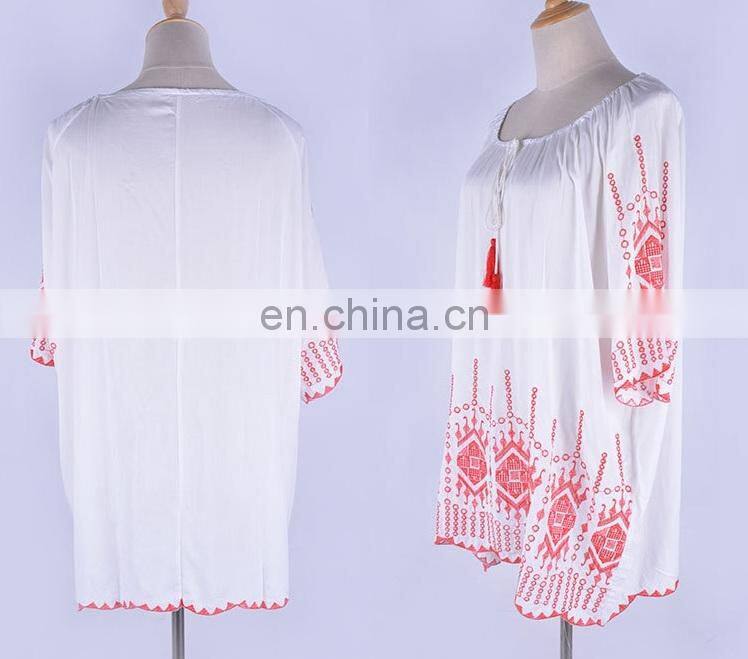 Cotton Embroidery Beach Cover up Tassel Plus size Beach Dress Pareos de Playa Mujer Swimsuit cover up Sarong Beachwear Vestido