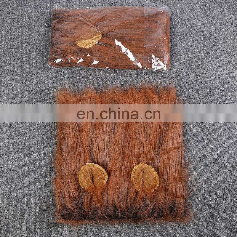 Wholesale OEM Manufacturer Pet Wig Lion Mane Costume For Small Large Dogs Festival Party Fancy Hair Dog Clothes