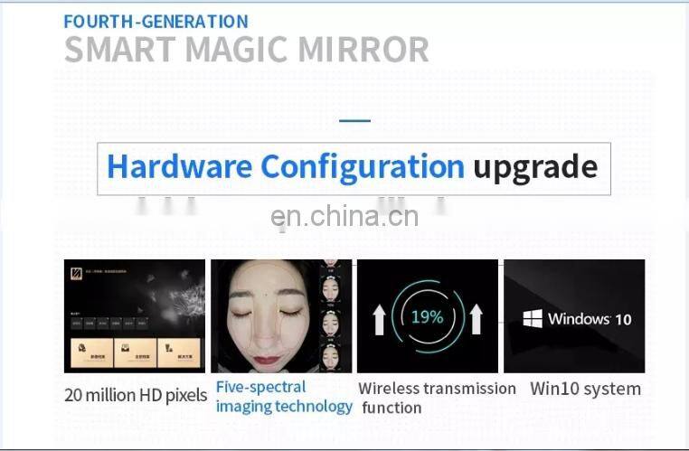 Portable Skin analyzer RGB/UV/polarised light with tablet skin scan system machine for salon use