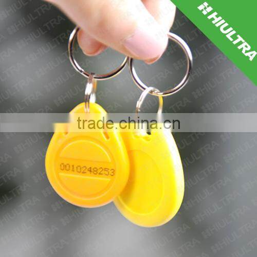 HF 13.56Mhz Access control Waterproof Plastic cheap rfid keyfob tag