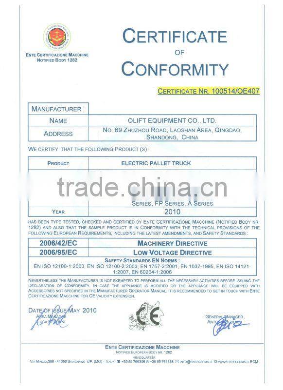 2014 Hot sale FN series smart mini three wheels electric forklift truck