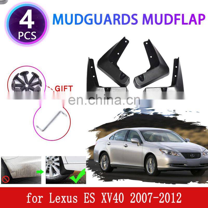 4PCS for Lexus ES ES350 ES240 XV40 2007~2012 Mudguards Mudflaps Fender Mud Flap Splash Mud Guards Car Accessories 2009 2010 2012