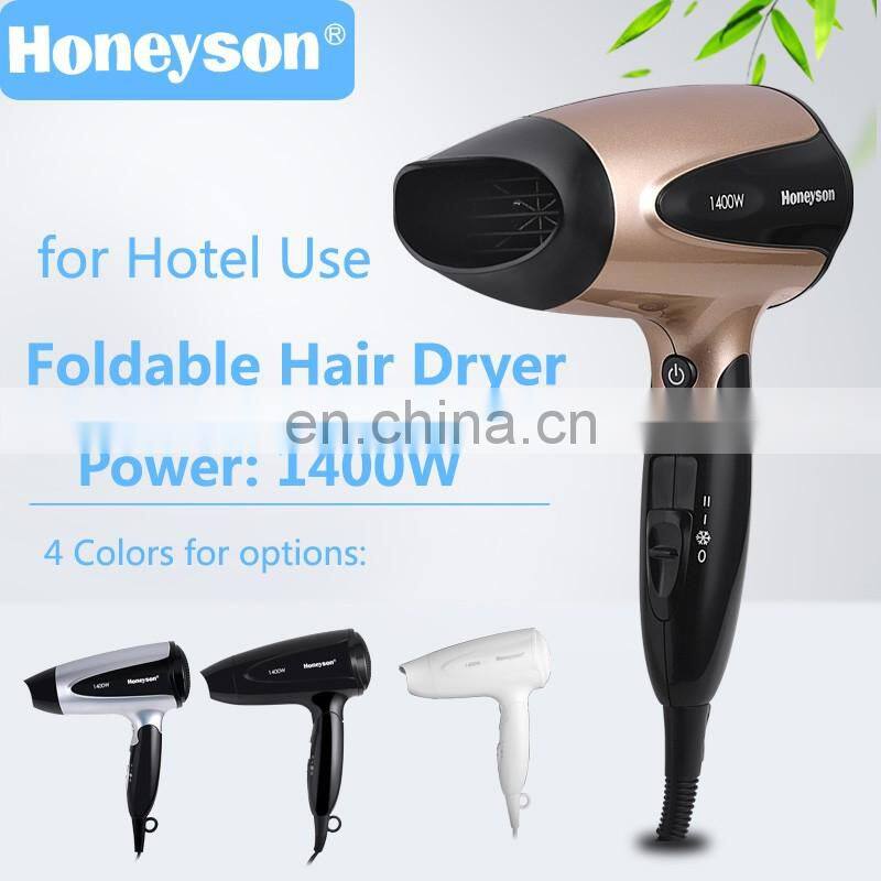 Folding 1400W Blower Hair Dryer Professional for Hotel Use