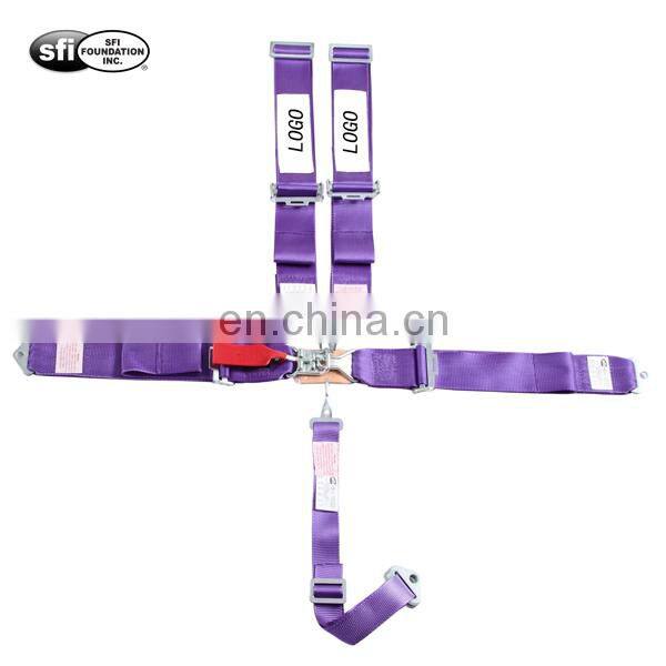 Performance Racing SFI 16.1 Certified 5 Point Harness Latch and Link Quick Release Safety Belt Car Seat Belt Combo Sport car
