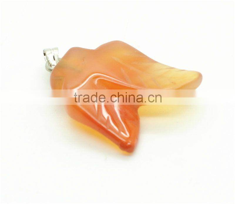 6 Side Cone Shape green aventurine Pendant semi precious stone pendant