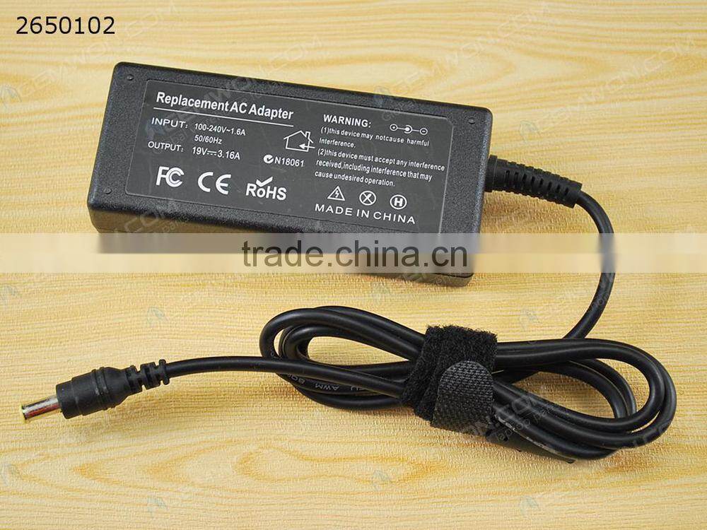 High Copy Laptop AC Power adapter for SAMSUNG 19V 3.16A 5.0*1.0*3.0mm 60W