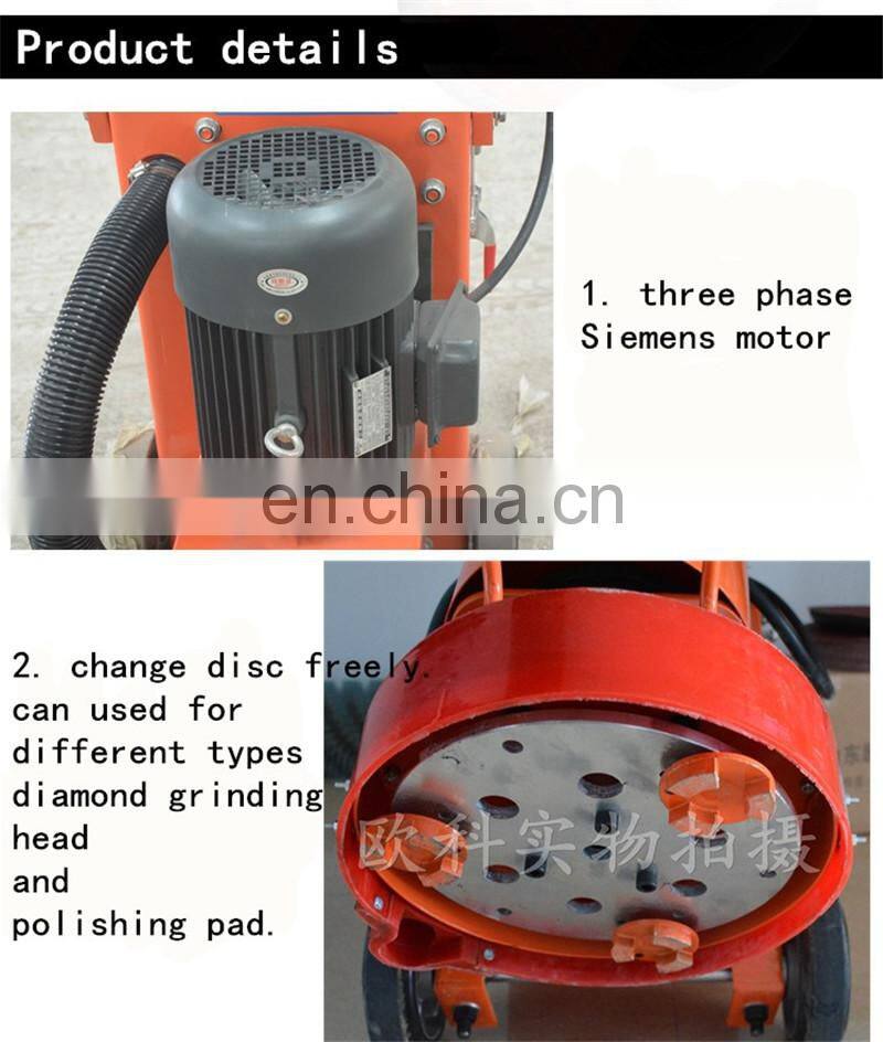 Promotion this month concrete floor grinder with vacuum for grinding