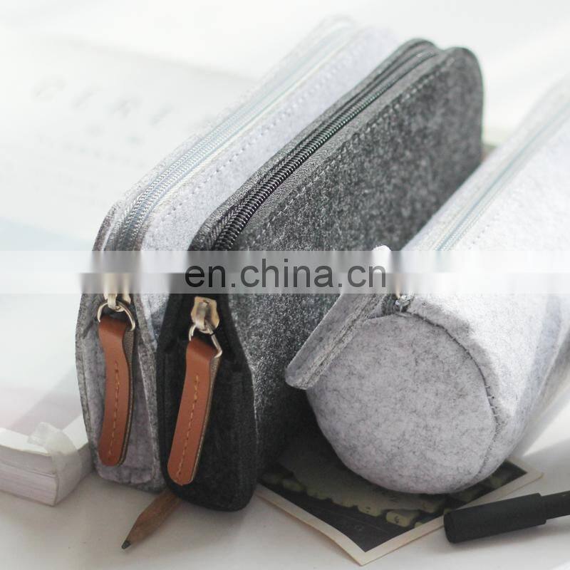 Minimalist felt pencil bag fabric pencil case pencil box School Supplies Office Supplies