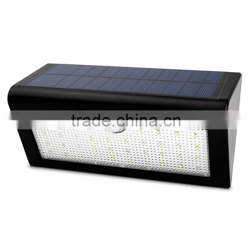 Solar Light, 38 LED Bright Solar Powered Light Wireless Waterproof Security Motion Sensor Wall Light