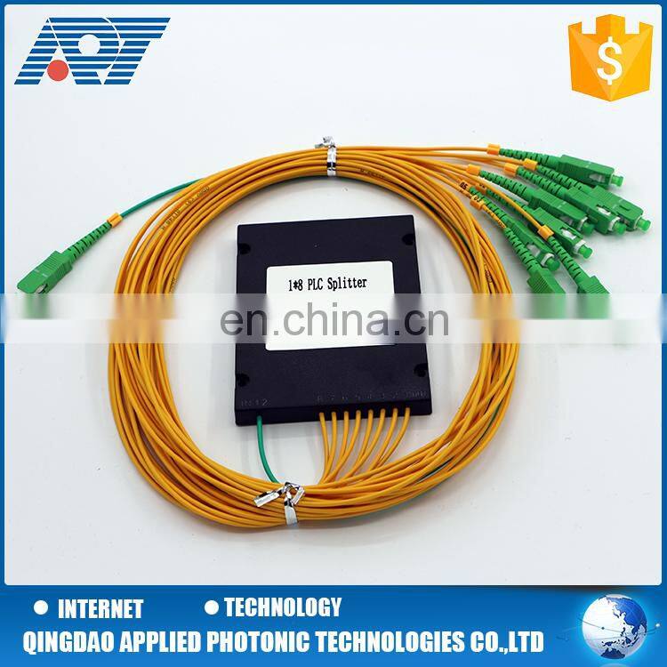 1X4 1x16 1 8 sc upc apc gpon fiber optic plc splitter with connector manufacture price
