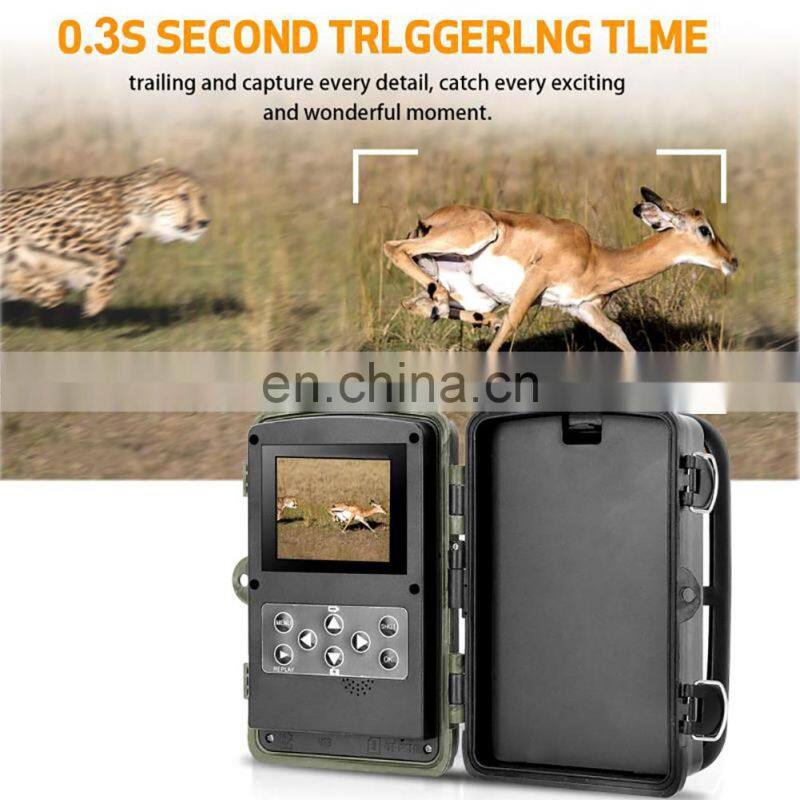 Outdoor Digital Waterproof Infrared 3 PIR 120 Degree Detection hunting thermo vision trail camera 24mp HC-802A