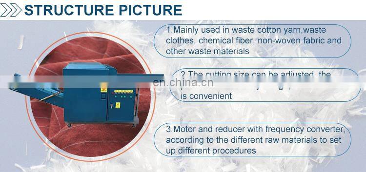 Waste Recycling Use Fiber Fabric Plastic Cutting Machine Waste Cloth Rags Cutter Shredding Machine Wool Shredder