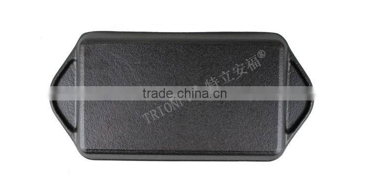 FDA approved rectangular cast iron baking tray