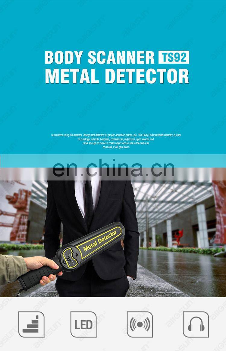 All-sun TS92Handheld Body Scanner Wand Metal Detector Security Check Adjustable High Sensitivity with Rechargeable Battery