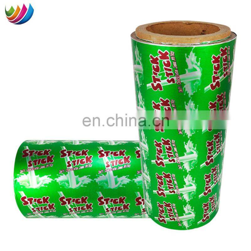 Customized Colored luxury Coffee Candy Packing aluminum seal foil chocolate wrapping paper for food packaging