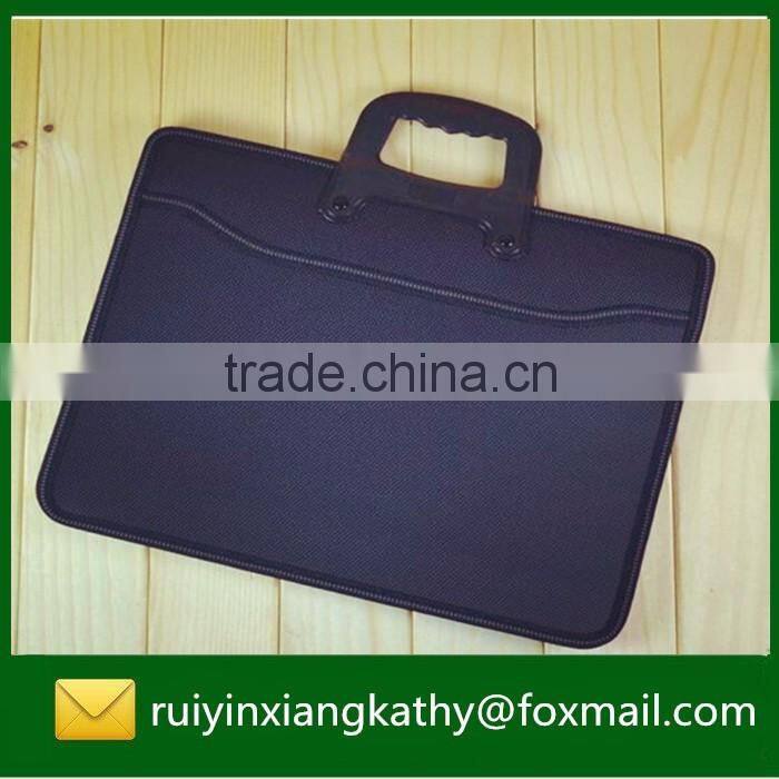 Business waterproof polyester oxford handle briefcase