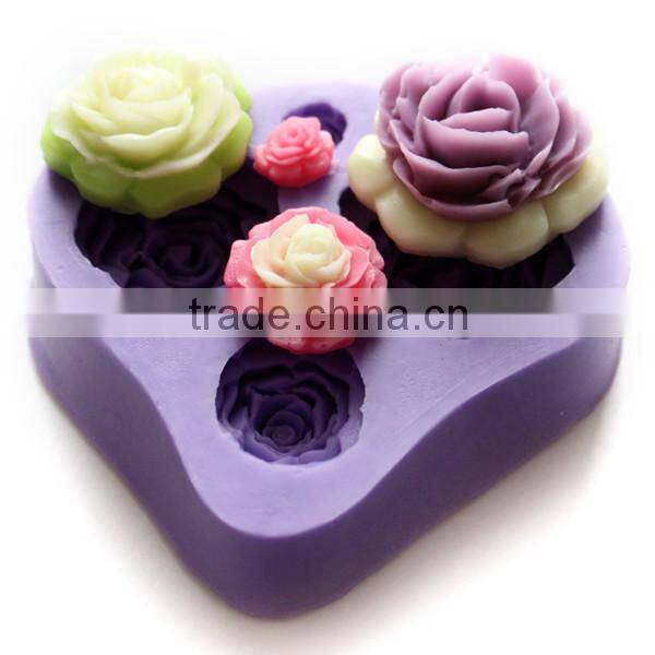 3D Silicone Candy Fondant High Quality Veined Cake Decoration Flower Silicone Molds