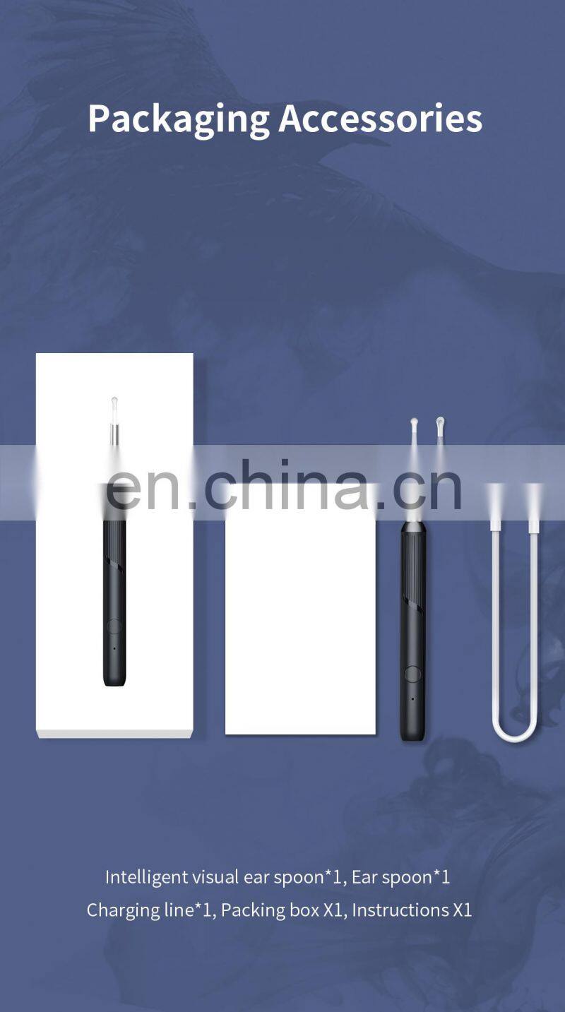 Earwax Removal Ear Spoon Endoscope Otoscope Remover Tool kit G3 with 4MP HD Camera