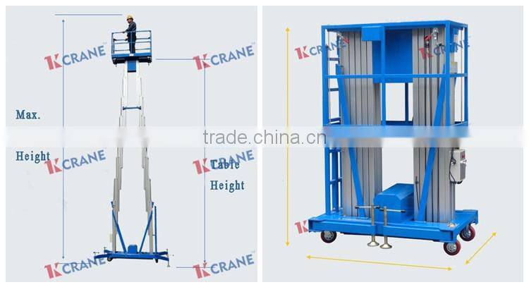 Mast lifts aerial working platform, aerial hydraulic work platforms