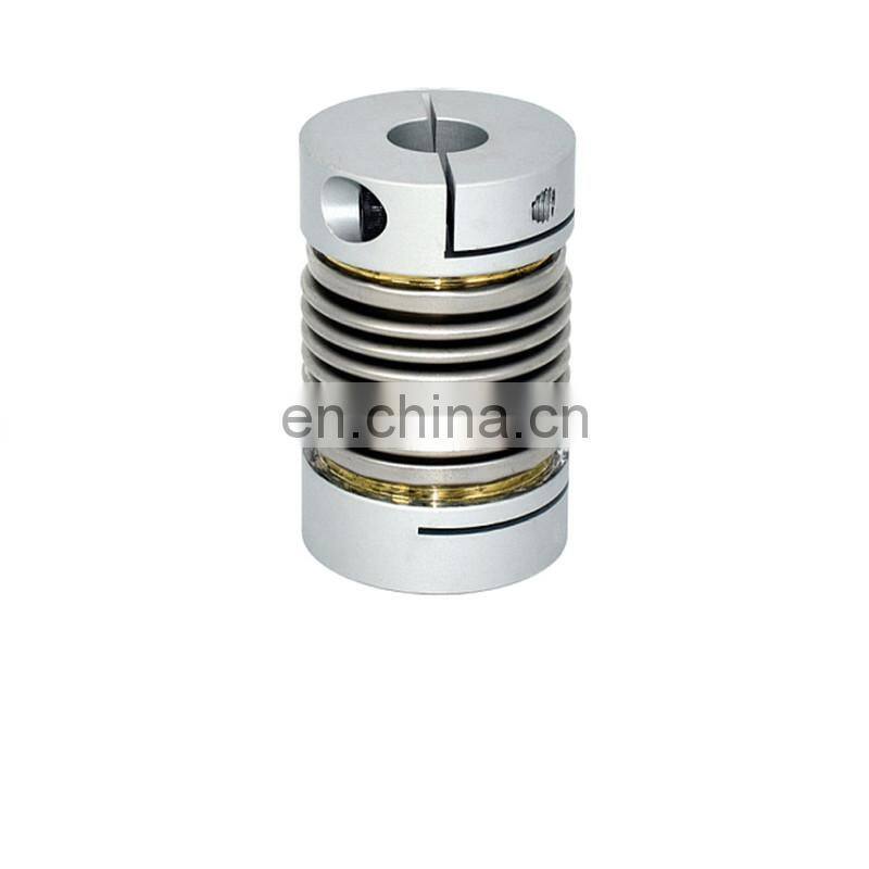 Aluminium motor shaft coupling bellows flexible mechanical coupling