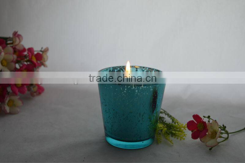 Glass Candle Holder With Wax wedding decoration candelabra favor wholesale