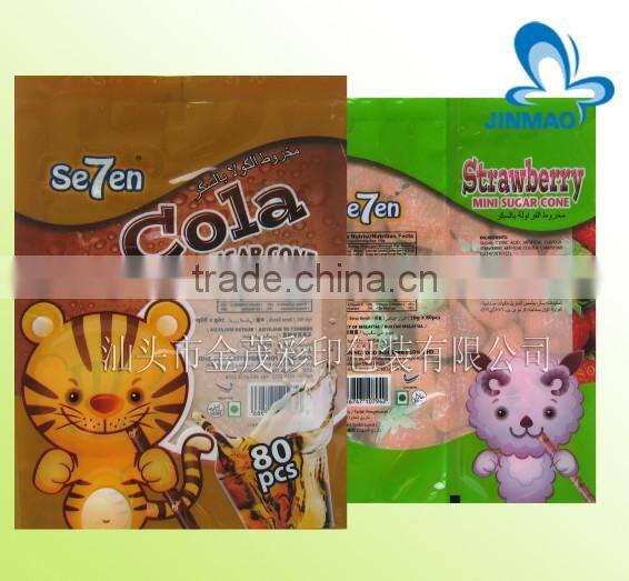 Mid-sealed ice candy plastic bags