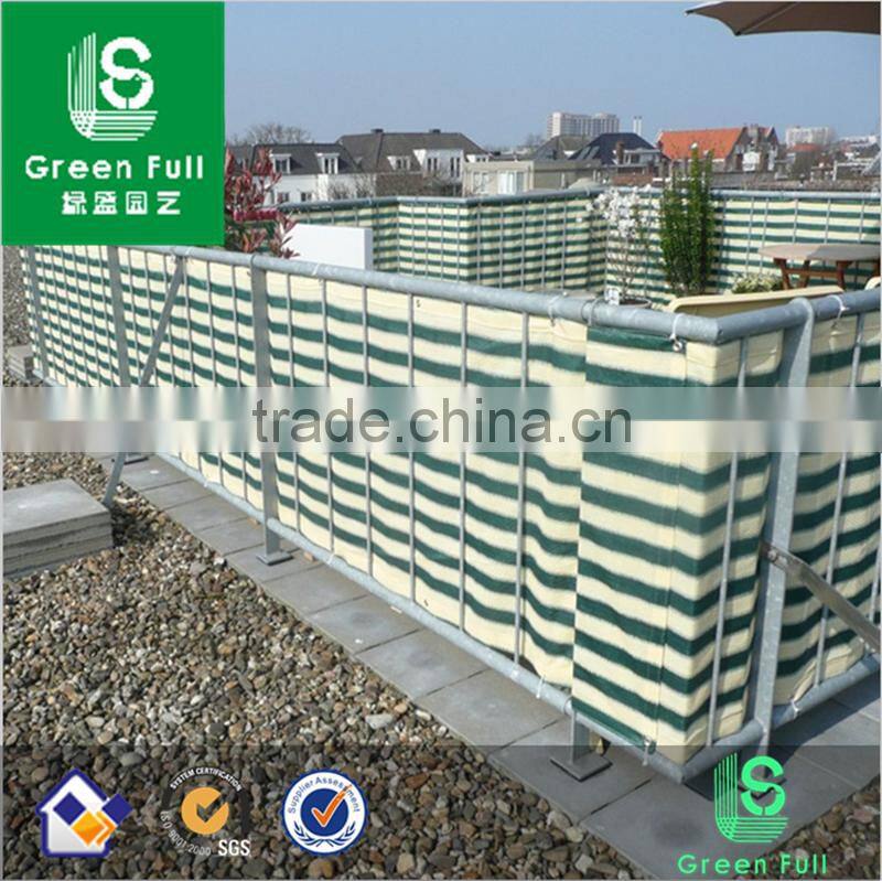 0.9x4.9M 100% New HDPE Sun Shade Sail Net with Straight edge Alu eyelet Balcony Fence Net with Rope for balcony