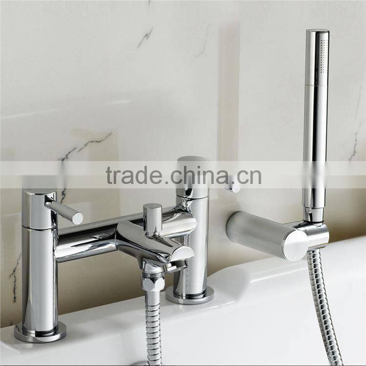 BATHROOM CHROME BASIN SINK MIXER BATH SHOWER TAPS