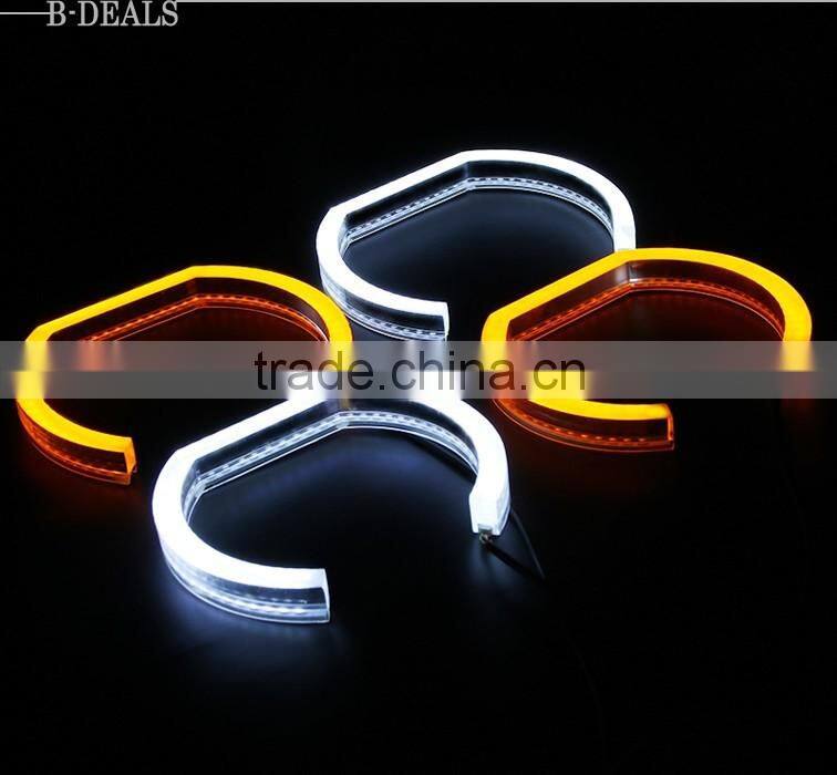 Xenon Headlight Switchback LED Angel Eyes Halo Rings Kit For BMW E90 E92 E93 M3 F30